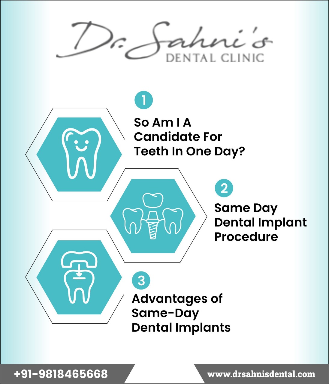 Same day Dental implants and teeth